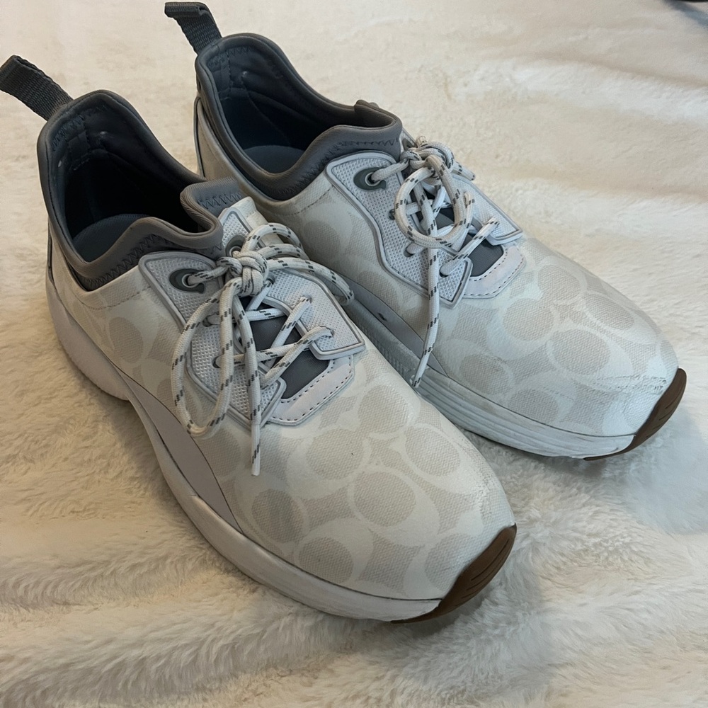 Coach White Patterned Sneakers - image 1